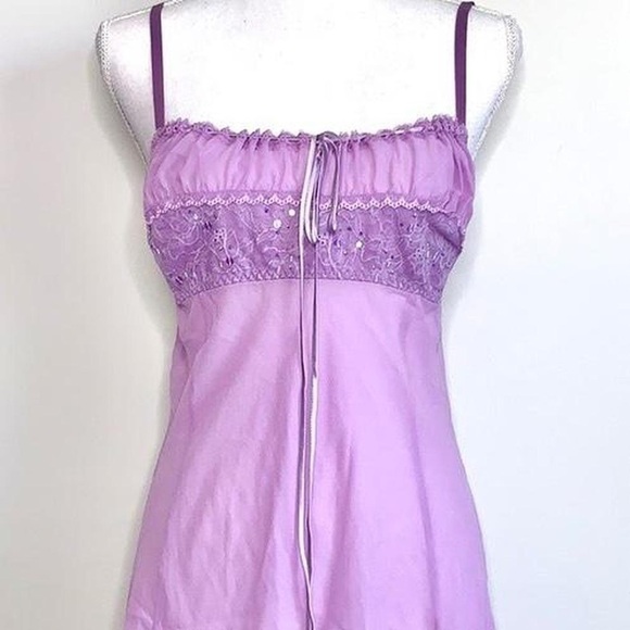 Victoria’s Secret Lavender Silk Milkmaid Slip Dress